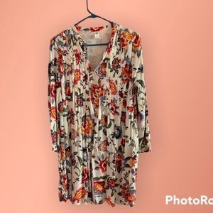NWOT Old Navy floral boho baby doll dress Small